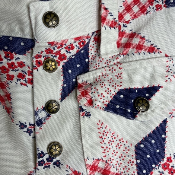 Vintage 70's Lady Wrangler Patchwork Print Pants - Picture 4 of 7